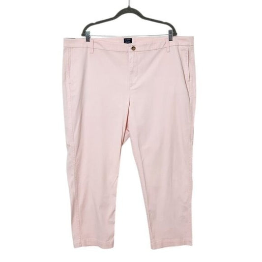 J. Crew Light Pink High-Rise Chino Pants NWT Sz 22 J. Crew Pink Girlfriend Chino