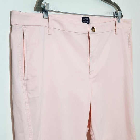 J. Crew Light Pink High-Rise Chino Pants NWT Sz 22 J. Crew Pink Girlfriend Chino