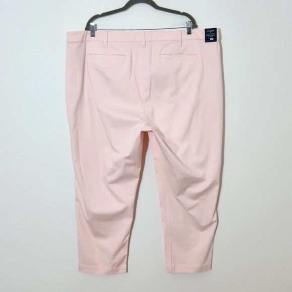 J. Crew Light Pink High-Rise Chino Pants NWT Sz 22 J. Crew Pink Girlfriend Chino