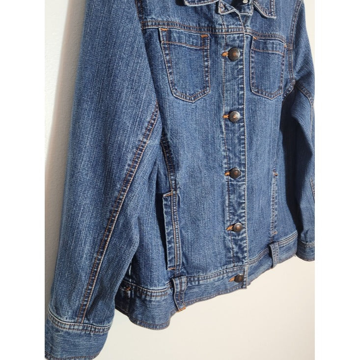 Jamaica Bay Medium Wash Denim Jacket Size 1X