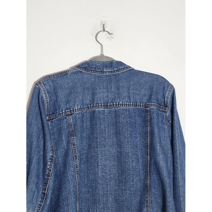 Jamaica Bay Medium Wash Denim Jacket Size 1X