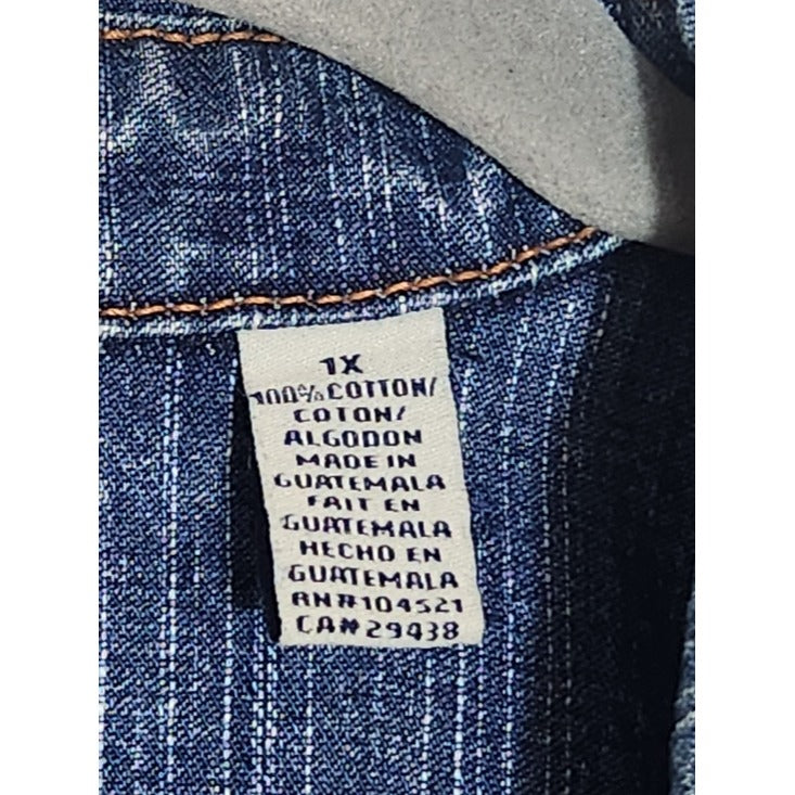 Jamaica Bay Medium Wash Denim Jacket Size 1X