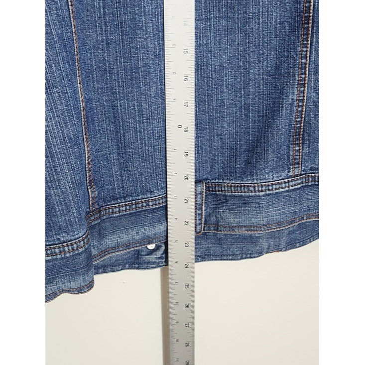 Jamaica Bay Medium Wash Denim Jacket Size 1X