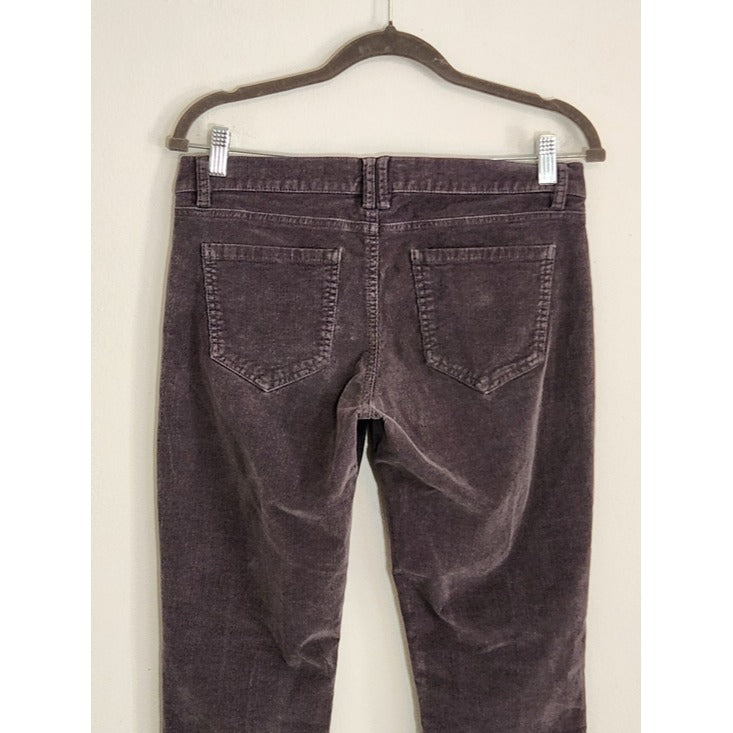 New York & Company Gray Corduroy Slim Leg Pants Size 6