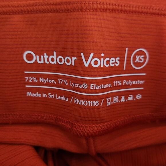 Outdoor Voices Orange Athletic Leggings Size XS Orange Leggings, New