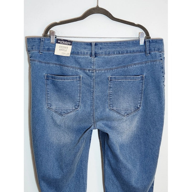 Workshop Republic Clothing Skinny Ankle Jeans Size 18W NWT