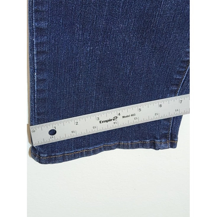 Levi's Womens 512 Perfectly Slimming Dark Wash Straight Leg Jeans Size 12
