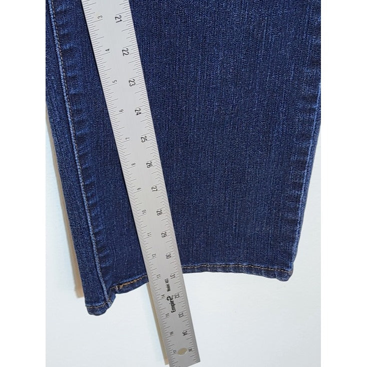 Levi's Womens 512 Perfectly Slimming Dark Wash Straight Leg Jeans Size 12