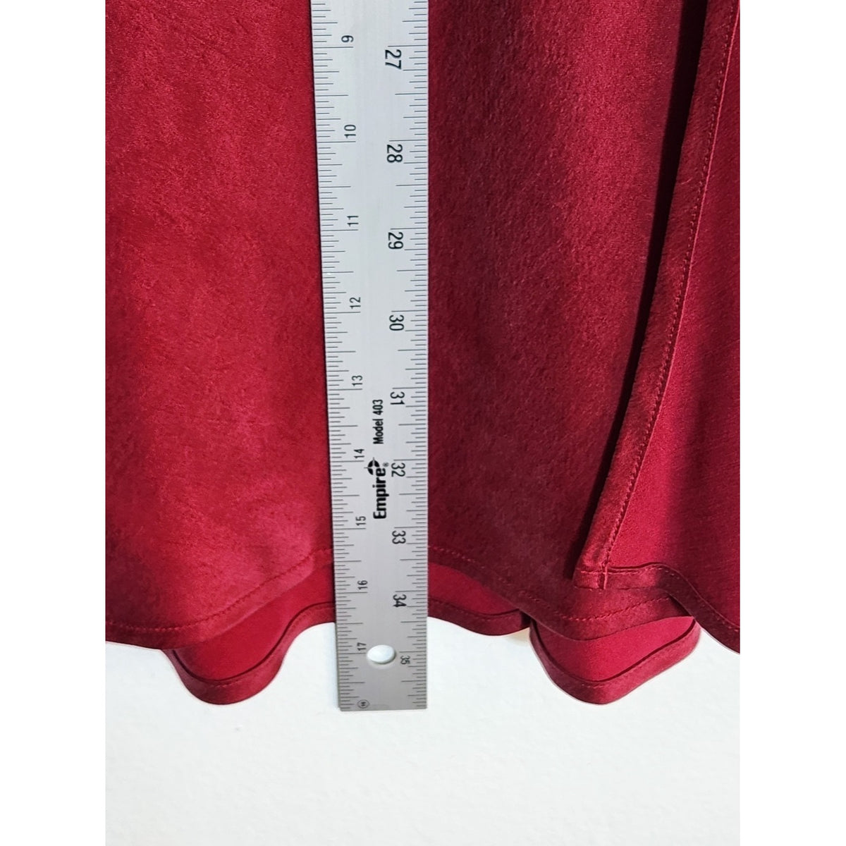Fifteen Twenty Burgundy Midi Skirt with Slit Size Small