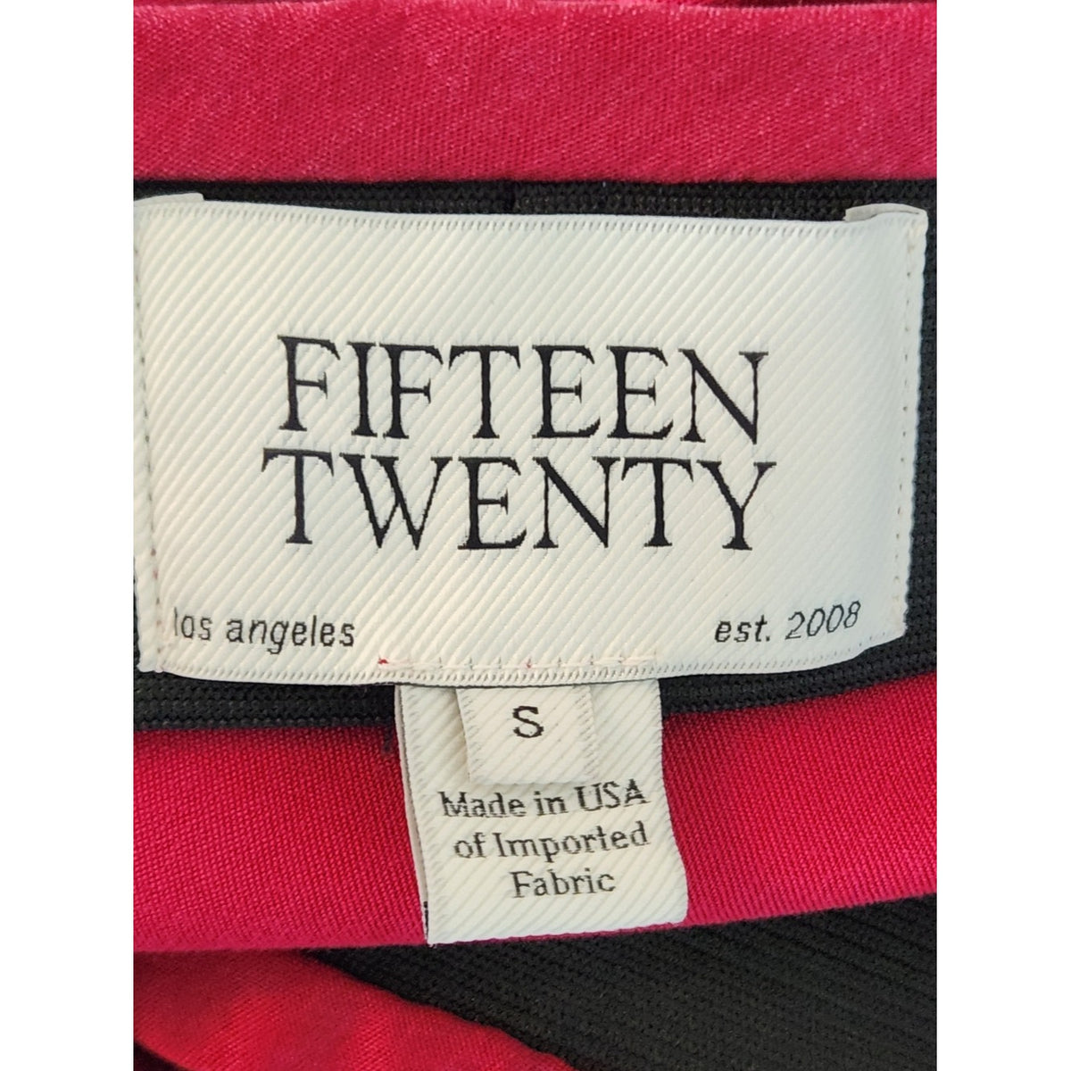 Fifteen Twenty Burgundy Midi Skirt with Slit Size Small