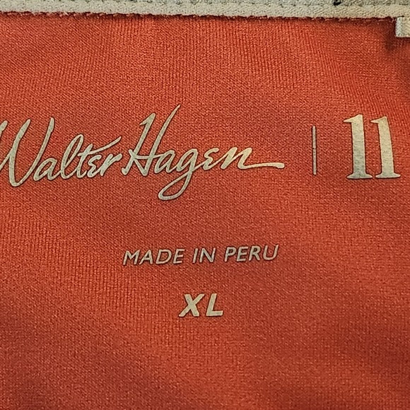 Walter Hagen Pink Golf Polo Shirt Size XL Preppy Pink Print Polo