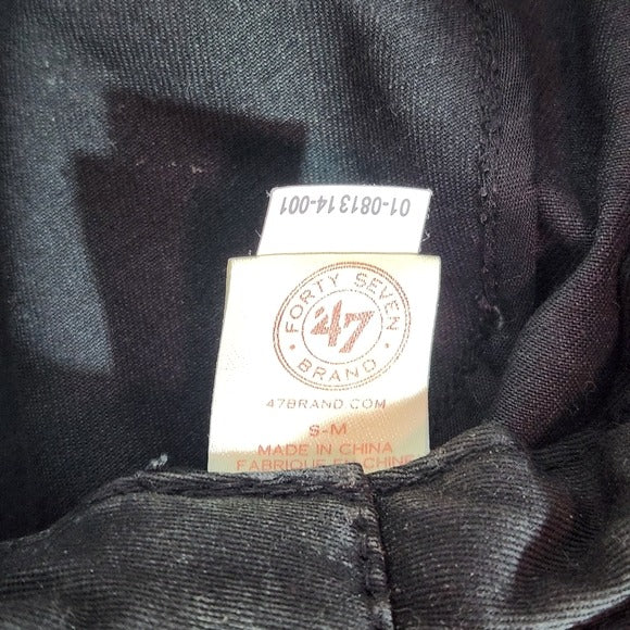 47 Brand California Republic Black Bucket Hat NWT Size Small/Medium