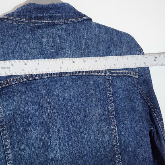 GAP Womens Cropped Trucker Denim Jacket Size Medium