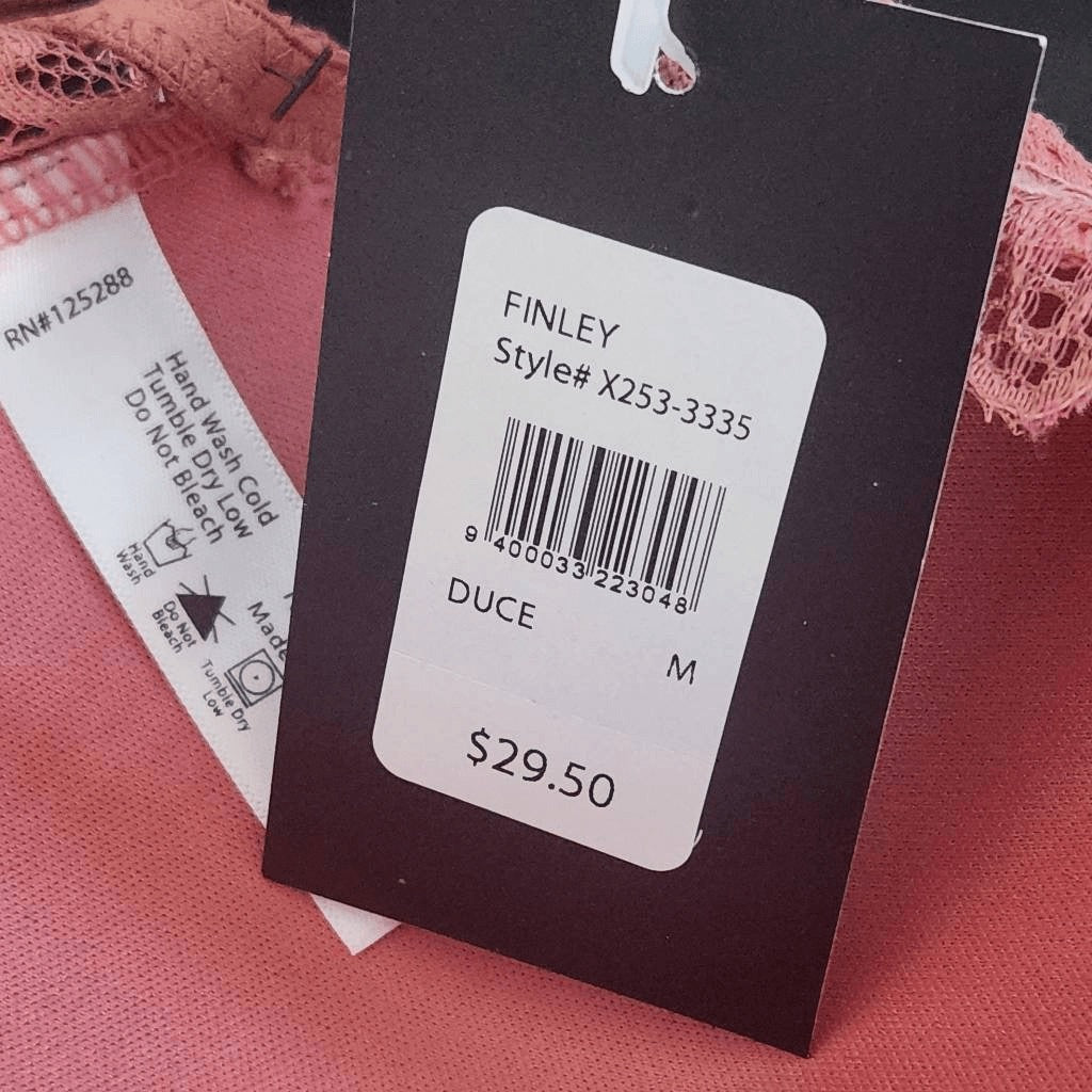 Frederick's of Hollywood Pink Lace Bralette Size Medium NWT Rose Pink Bralette