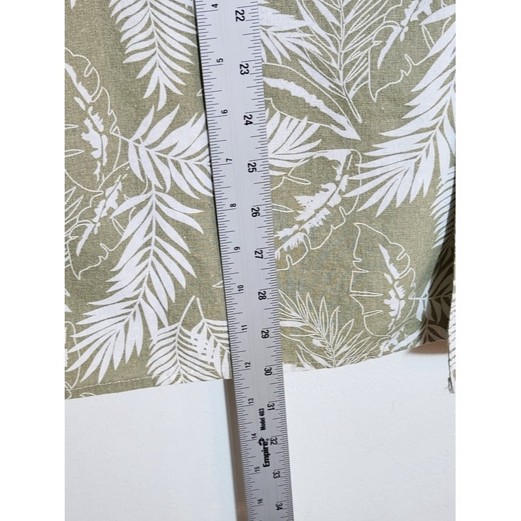 Coofandy Sage Green Palm Print Hawaiian Shirt Size XXL