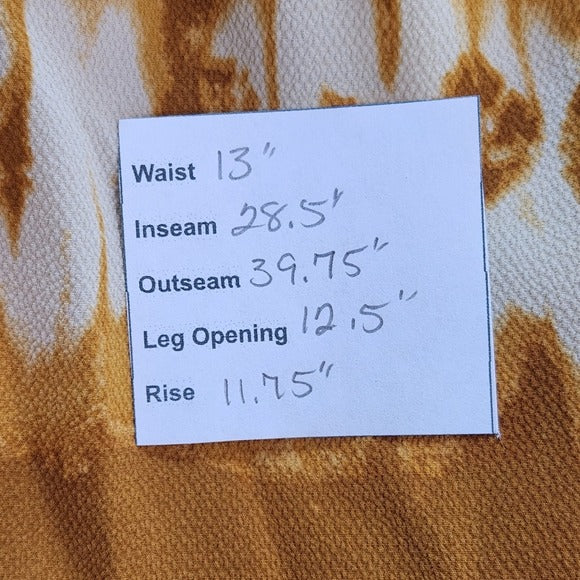 H&M Pull-on Mustard Gold Boho Wide Leg Pants Size 8 Casual Yellow Pants