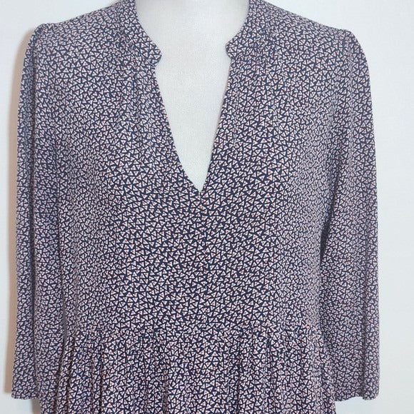 Maeve by Anthropologie Navy Print Mini Dress Size XS