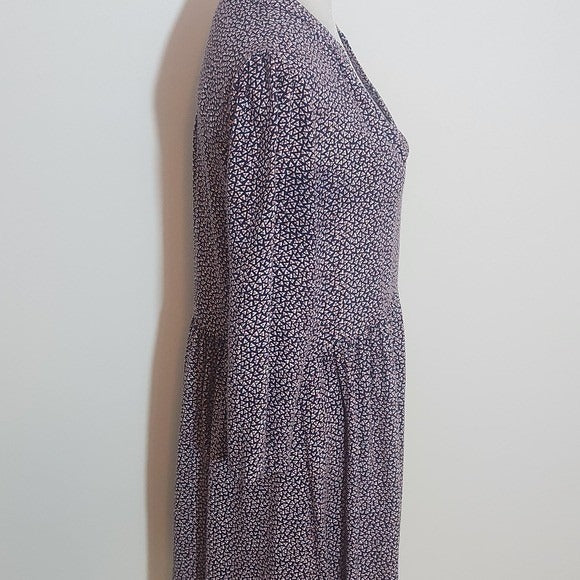 Maeve by Anthropologie Navy Print Mini Dress Size XS