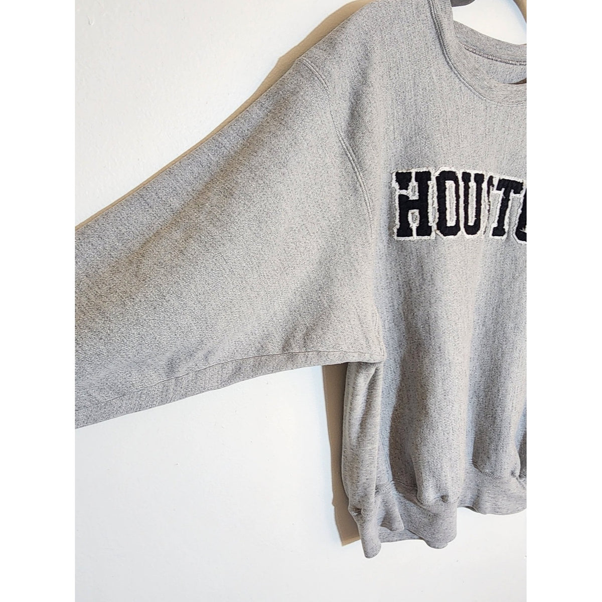 Champion Houston Logo Gray Sweatshirt Size Medium