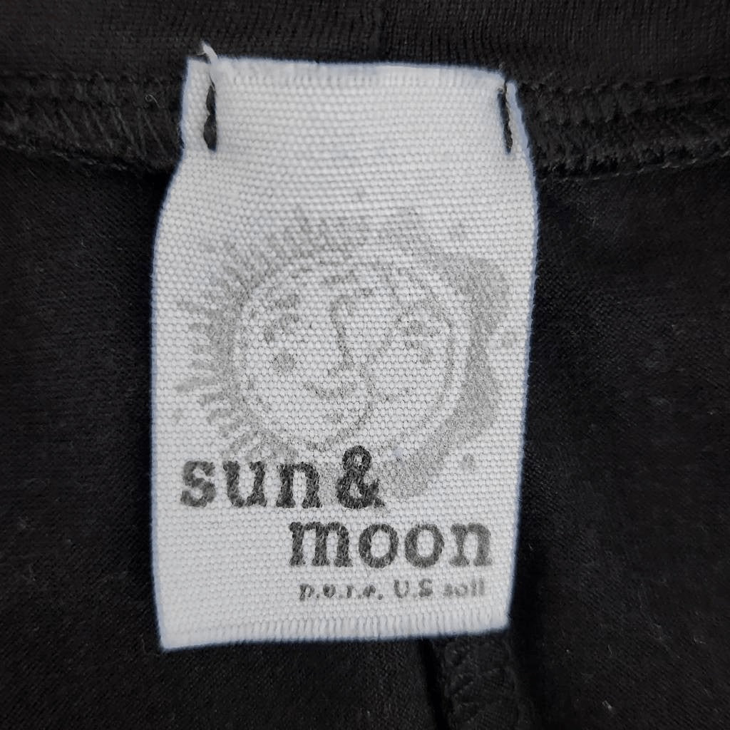 Sun & Moon Black Long Sleeve Dress Size Medium Black Babydoll Mini Dress