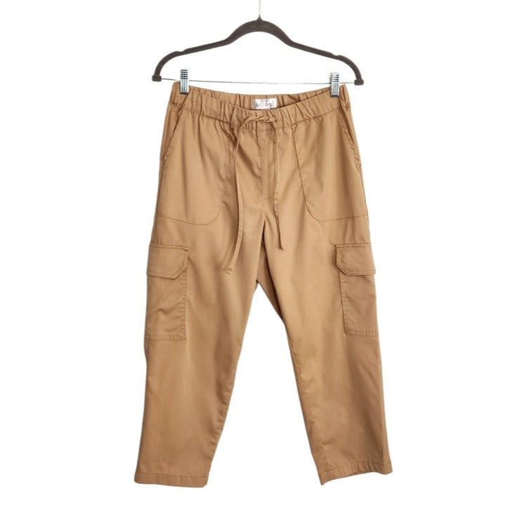 Just Be Khaki Pull On Cargo Capri Pants Size Medium