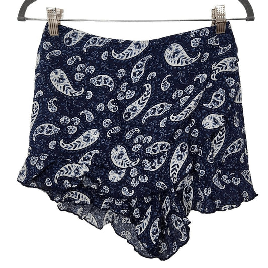 Patrons of Peace Navy Boho Skorts Size Small NWT Dark Blue Paisley Shorts
