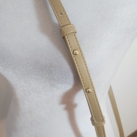 Aerie Cream Woven Crossbody Bag One Size