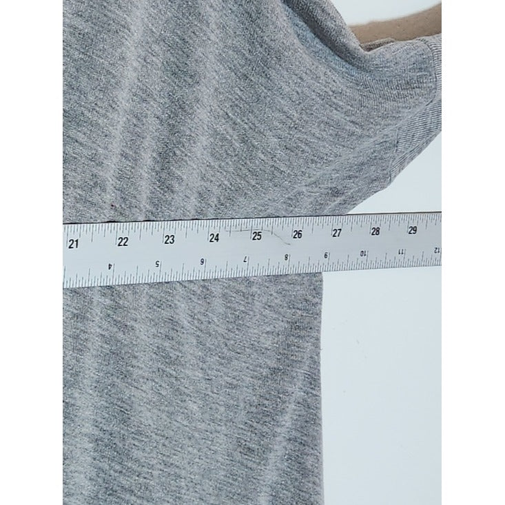 Silence + Noise Gray Cowl Neck Tunic with Handkerchief Hem Size Small