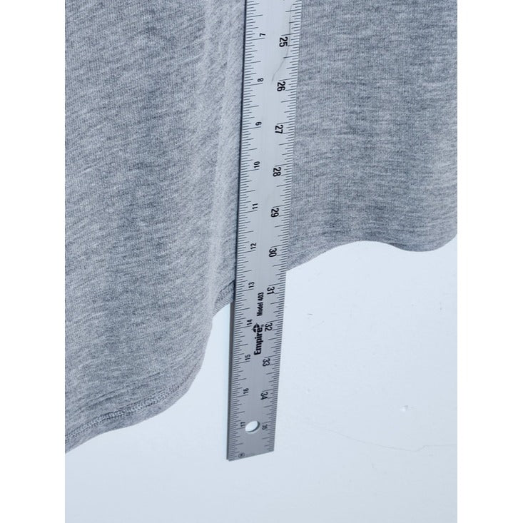 Silence + Noise Gray Cowl Neck Tunic with Handkerchief Hem Size Small