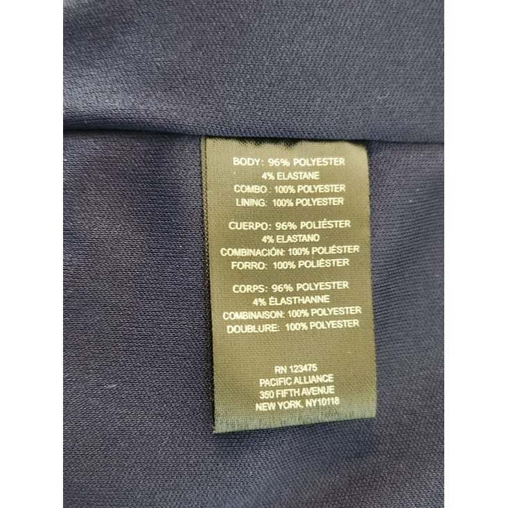 Tahari by ASL Navy Sheath Cocktail Dress Size 2 NWT Wedding Guest Dress