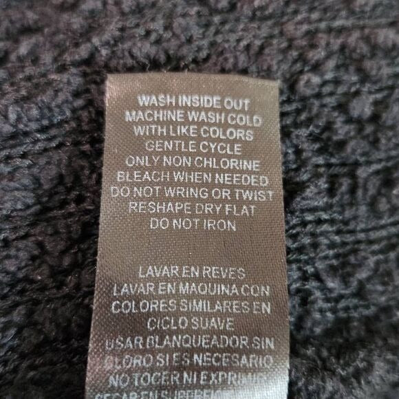 Fashion Nova Black Popcorn Knit Long Sleeve Sweater with Button Accents Size 2X