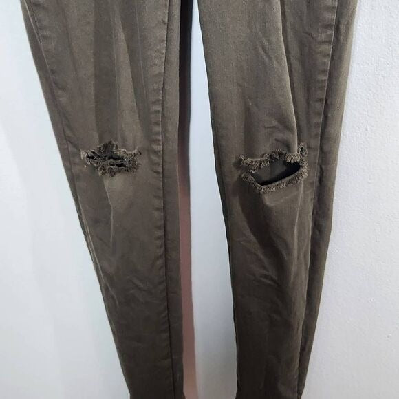 American Bazi Army Green Overalls with Distressing Size Medium Slim-leg Overalls