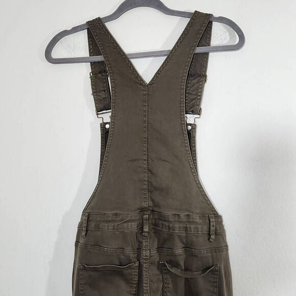 American Bazi Army Green Overalls with Distressing Size Medium Slim-leg Overalls