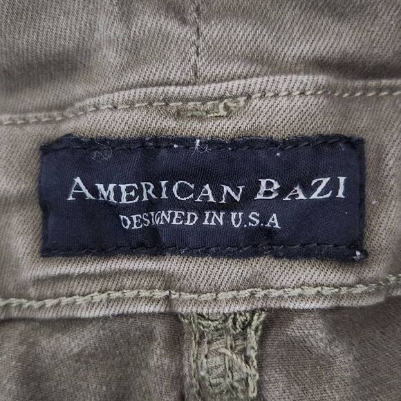 American Bazi Army Green Overalls with Distressing Size Medium Slim-leg Overalls