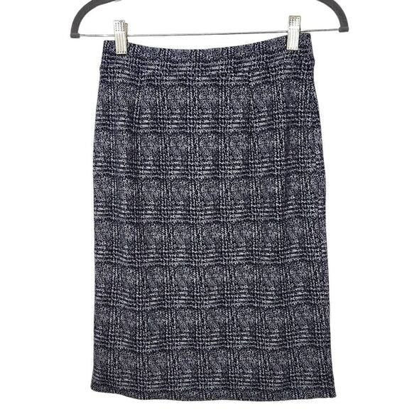 41 Hawthorn Navy and White Pencil Skirt Size XS Petite Navy Straight Skirt, New
