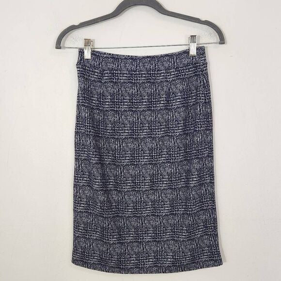 41 Hawthorn Navy and White Pencil Skirt Size XS Petite Navy Straight Skirt, New