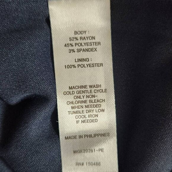 41 Hawthorn Navy and White Pencil Skirt Size XS Petite Navy Straight Skirt, New