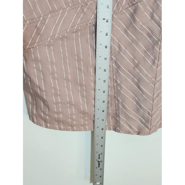 Lane Bryant Dusty Pink Striped Blouse Size 22/24