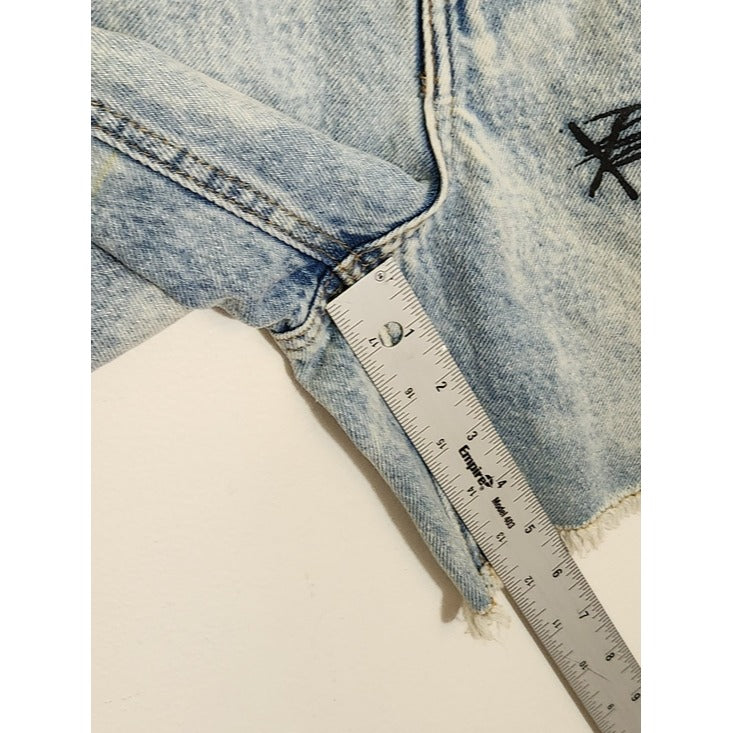 Forever 21 Embroidered Cut Off Denim Shorts Size 26