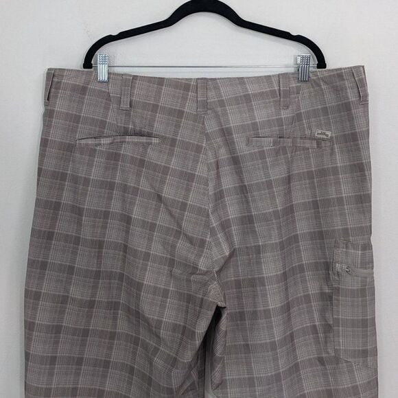 Lee Taupe Plaid Golf Shorts Size 42 Men's Preppy Plaid Golf Shorts