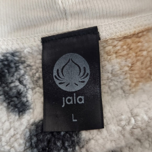 Jala Black and Tan Tie-Dye Cropped Sweatshirt Size Large Pre-loved