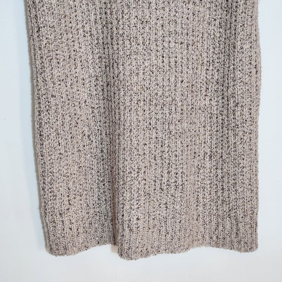 Onetheland Dark Cream Oatmeal Turtleneck Sweater Tunic Size Large