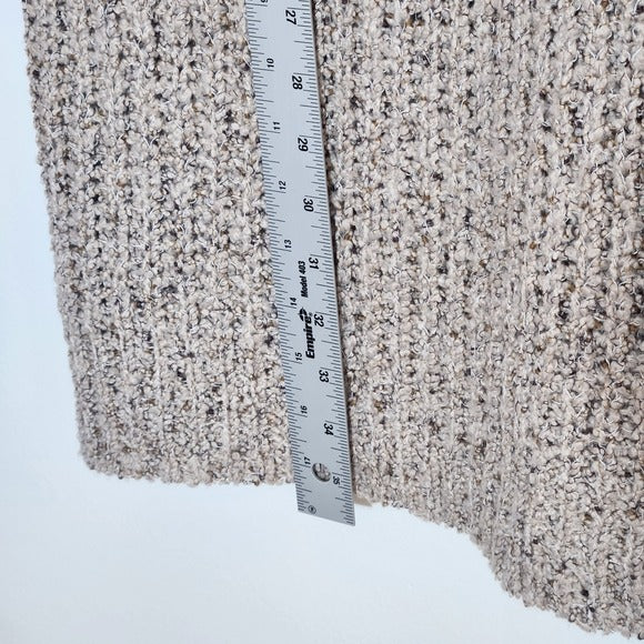 Onetheland Dark Cream Oatmeal Turtleneck Sweater Tunic Size Large