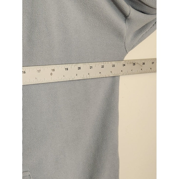 MARC New York Light Blue Ribbed Hoodie Pullover Size XL Flaw