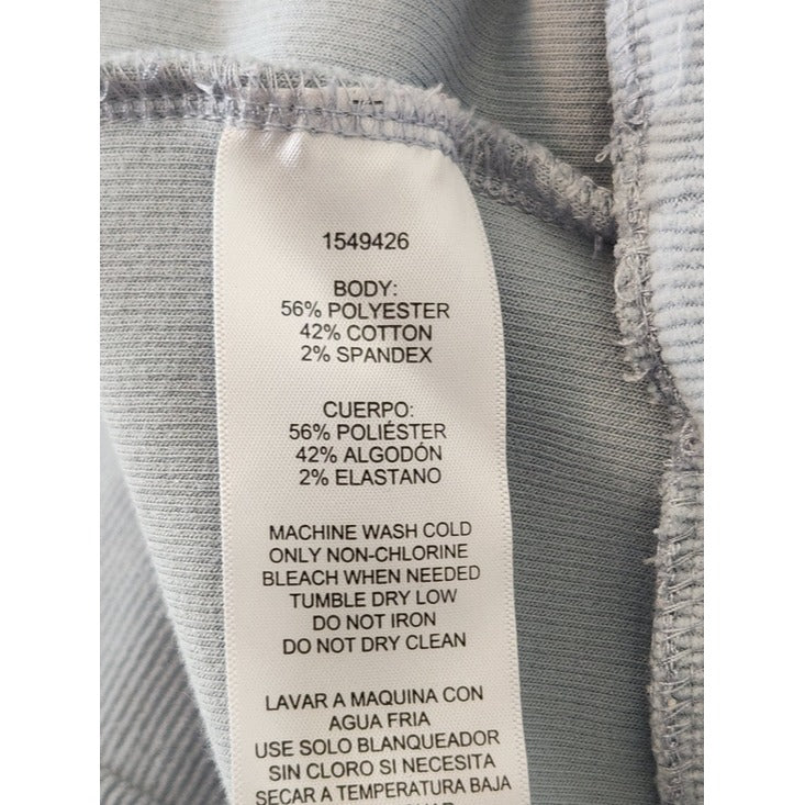 MARC New York Light Blue Ribbed Hoodie Pullover Size XL Flaw