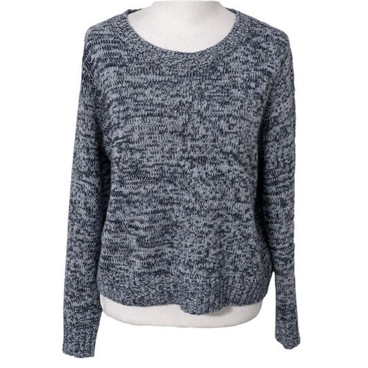 Divided Blue Cropped Sweater Size Medium H&M Blue Sweater Navy Blue Sweater