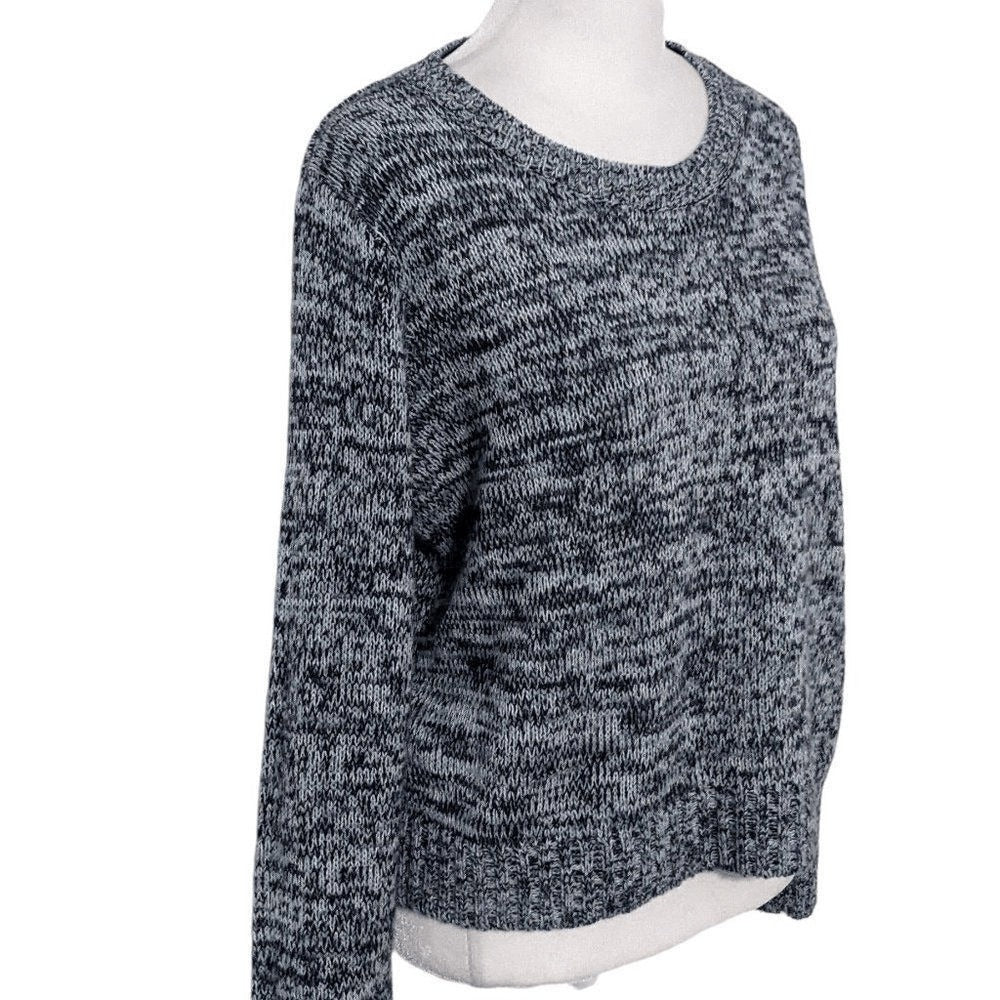 Divided Blue Cropped Sweater Size Medium H&M Blue Sweater Navy Blue Sweater