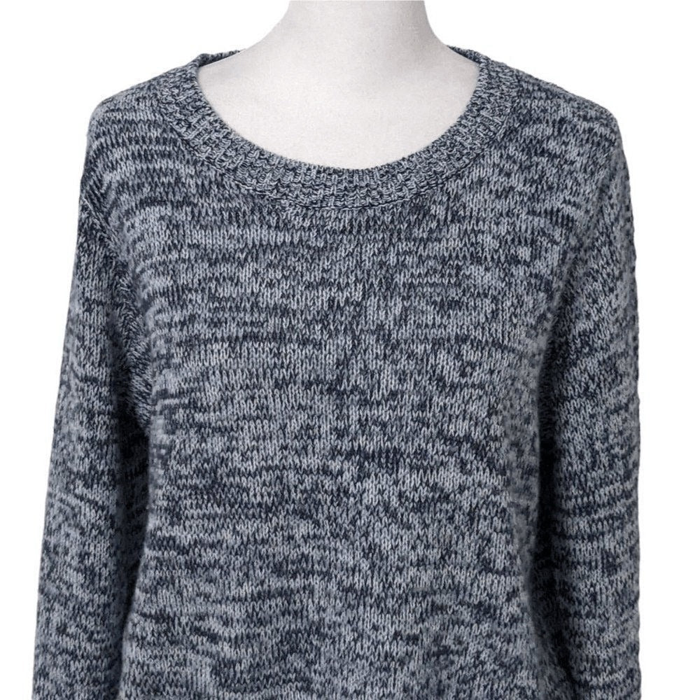 Divided Blue Cropped Sweater Size Medium H&M Blue Sweater Navy Blue Sweater