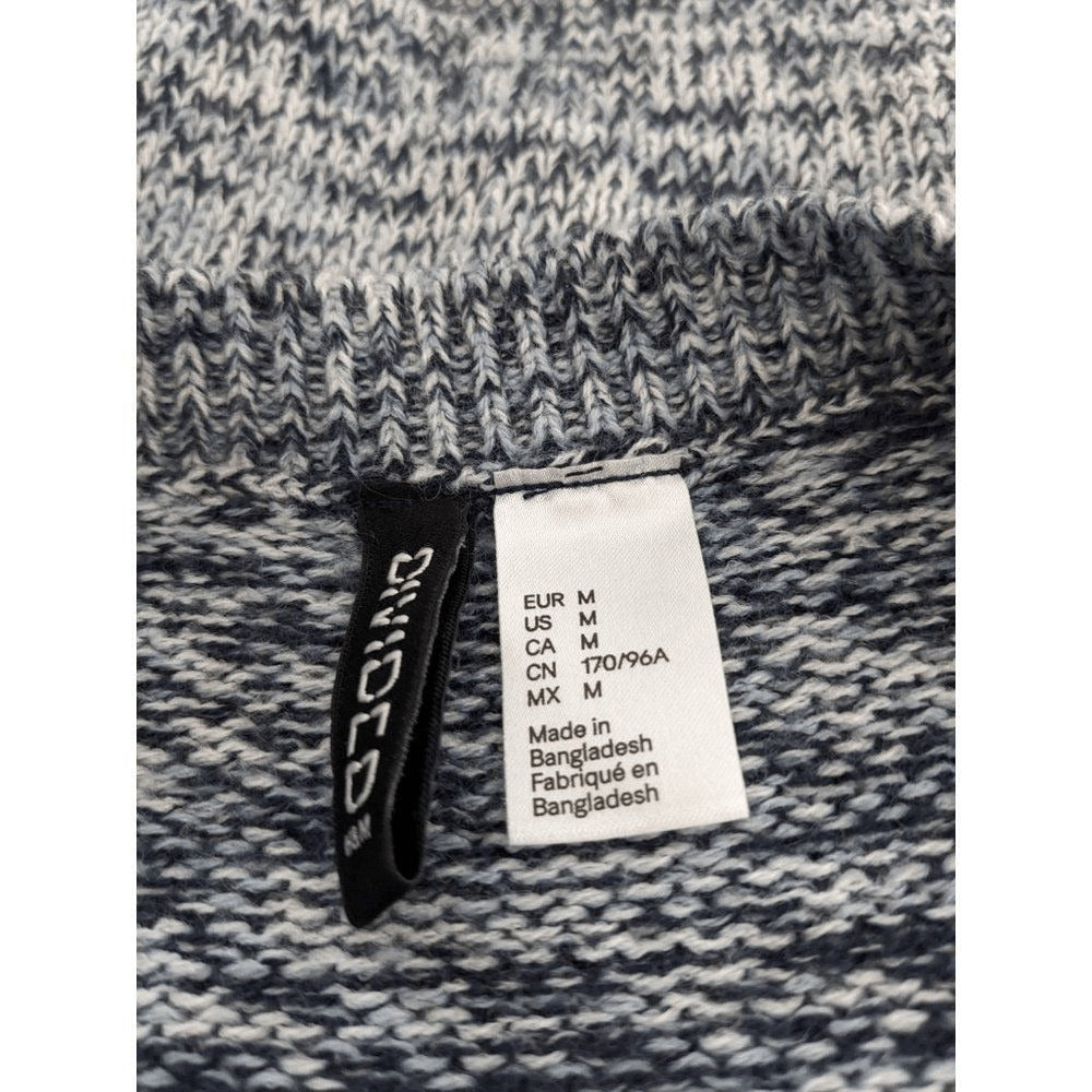 Divided Blue Cropped Sweater Size Medium H&M Blue Sweater Navy Blue Sweater