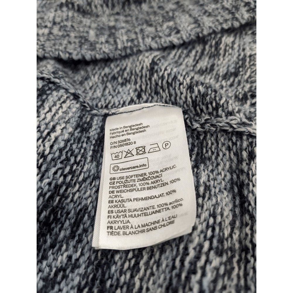 Divided Blue Cropped Sweater Size Medium H&M Blue Sweater Navy Blue Sweater